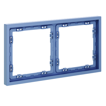 Рамка пластиковая на 2 поста Voltum S70 (деним) VLS100215