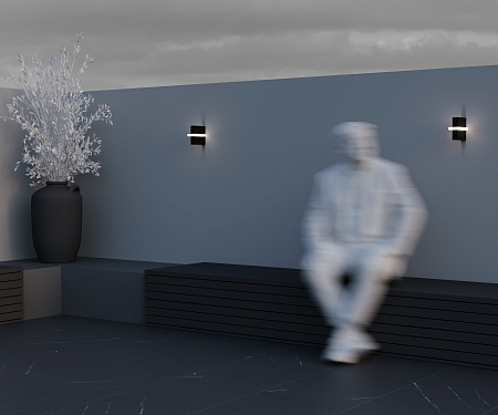 Уличный настенный светодиодный светильник Maytoni Line O484WL-L6GF3K Уличный настенный светодиодный светильник Maytoni Line O484WL-L6GF3K