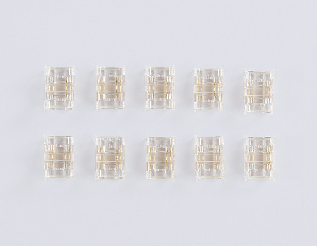 Коннектор прямой COB RGB 12/24V для лент 10mm GS6371 (4 конт.) (10шт. в комплекте) Illumination GS6371 Коннектор прямой COB RGB 12/24V для лент 10mm GS6371 (4 конт.) (10шт. в комплекте) Illumination GS6371