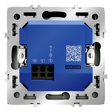 Выключатель встраиваемый карточный 16А Voltum S70 (титан) VLS010706