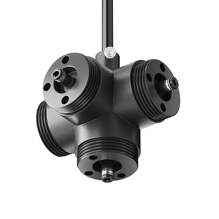 Х-образный вертикальный коннектор для системы с вводом питания Maytoni Shelf CA019L4C-P-B