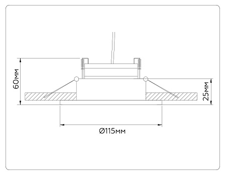 Светильник встраиваемый Ambrella light TN52334
