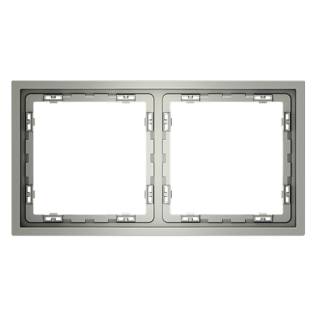 Рамка пластиковая VOLTUM S70 на 2 поста, (сталь) VLS100205 Рамка пластиковая VOLTUM S70 на 2 поста, (сталь) VLS100205