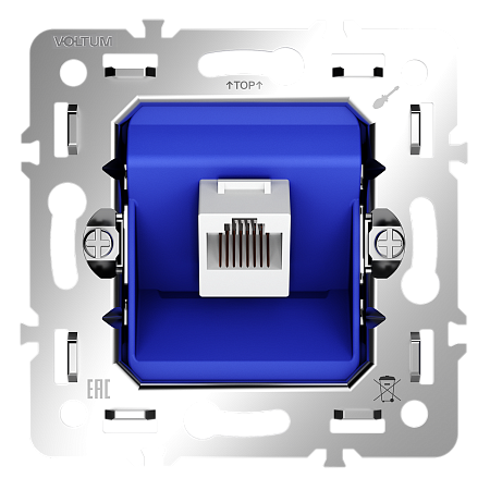 Механизм розетки компьютерной RJ45 кат.6 Voltum S70 VLS0601M