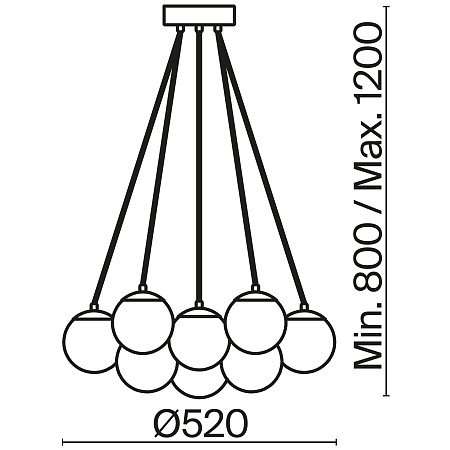 Люстра подвесная Freya Fiesta FR5231PL-13CH