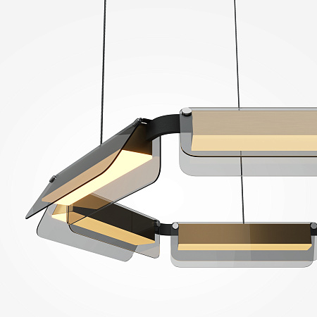 Люстра подвесная светодиодная Maytoni Flat MOD296PL-L40BS3K