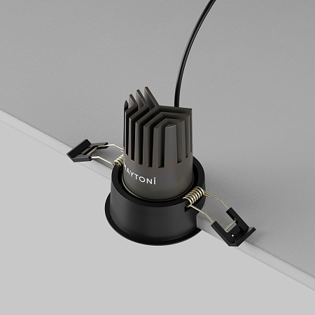 Светильник встраиваемый светодиодный Maytoni Dip DL115-10W-3K-B