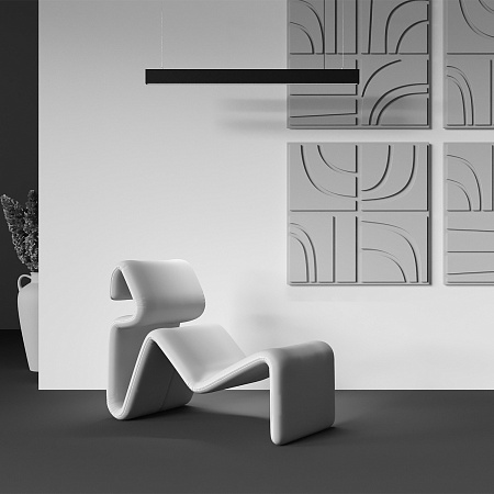 Светильник подвесной светодиодный Maytoni BASIS P051PL-36W2.7-6K-B