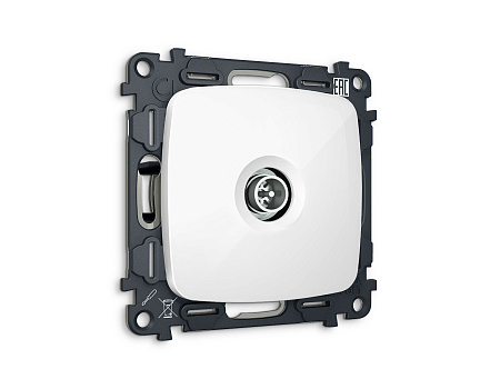 Комплект механизма TV розетки оконечной экранированной 5-1000MHz 3dB Omega MO113005 Комплект механизма TV розетки оконечной экранированной 5-1000MHz 3dB Omega MO113005