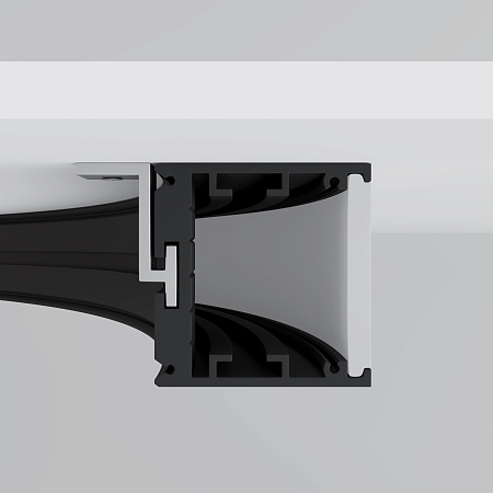 Радиусный профиль 35x35 Ø1500мм внешний 1/4 круга Maytoni ALM-3535R-B-EX-90°-1.5M