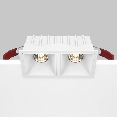 Светильник встраиваемый Maytoni Alfa LED DL043-02-10W4K-D-SQ-W