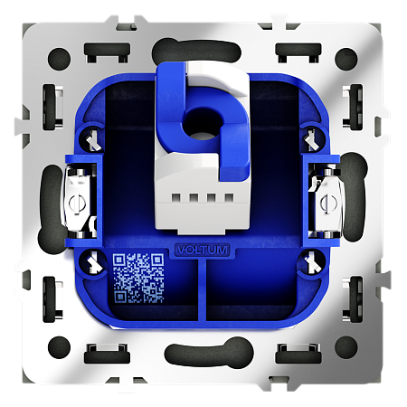 Розетка компьютерная встраиваемая VOLTUM S70 RJ45 кат.6, (черный матовый) VLS060108