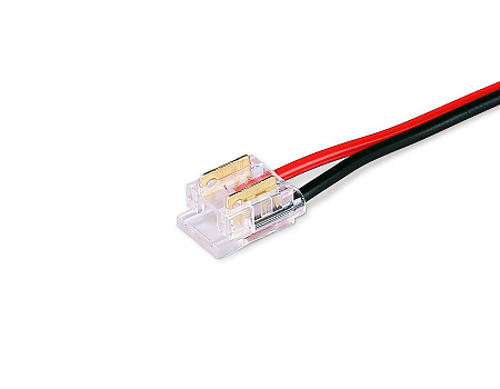 Коннектор гибкий односторонний COB 12/24V для лент 8/10mm GS7375 (2 конт.) (10шт. в комплекте) Illumination GS7375