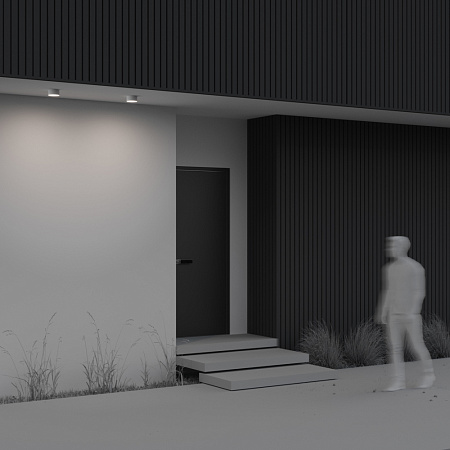 Уличный потолочный светодиодный светильник Maytoni Zon IP O430CL-L15W4K