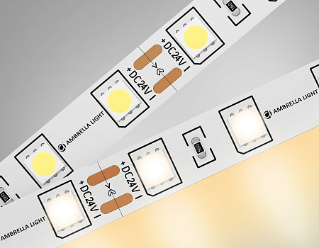 Светодиодная лента 14.4Вт/м 24V IP20 3000K Ambrella light ILLUMINATION GS4001