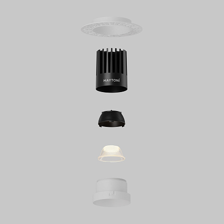 Светильник встраиваемый светодиодный Maytoni Dip DL121-15W-2.7K-TRS-W