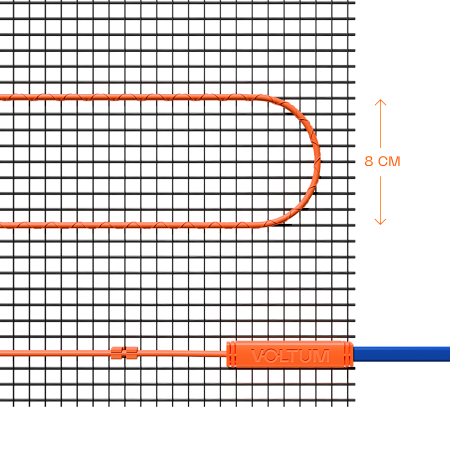 Нагревательный элемент теплого пола Voltum Т200 VLT01-200-2.5