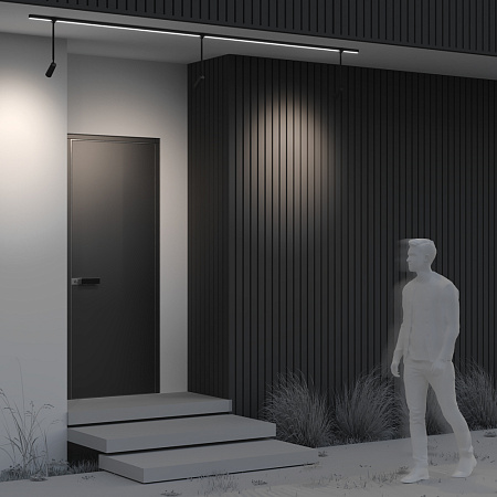 Трековый уличный магнитный светодиодный светильник  Maytoni Elasity Focus O-TR01-2-P-8WB3K