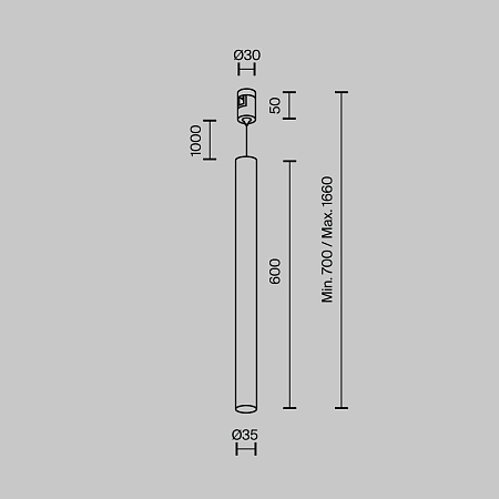 Трековый магнитный светодиодный светильник Maytoni Flarity Focus Led TR156-1-5W3K-PT
