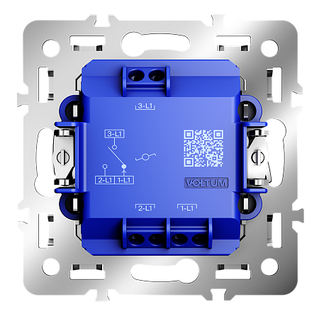 Механизм проходного переключателя одноклавишного 10А Voltum S70 VLS0103M Механизм проходного переключателя одноклавишного 10А Voltum S70 VLS0103M