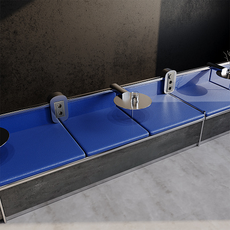 Рамка стеклянная VOLTUM S70 на 3 поста, (титан, стекло) VLS110306 Рамка стеклянная VOLTUM S70 на 3 поста, (титан, стекло) VLS110306