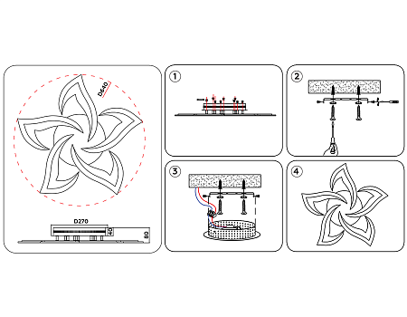 Потолочный светодиодный светильник Original FA4171