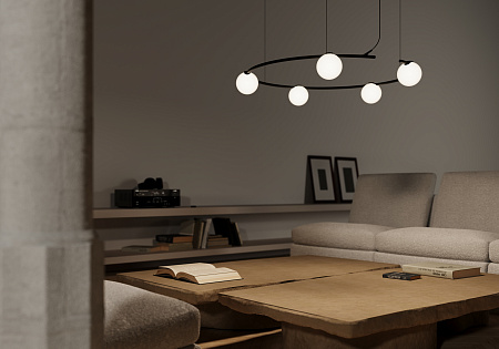 Трековый магнитный светодиодный светильник Maytoni Arity Luna TR236-1-5W3K-B