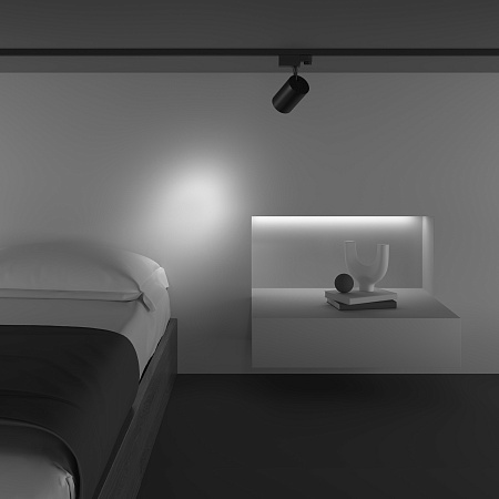 Трековый трехфазный светодиодный светильник Maytoni Trinity Vuoro TR029-3-10W4K-S-B