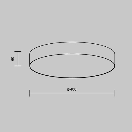 Светильник потолочный светодиодный Maytoni Zon C032CL-45W2.7K-RD-B