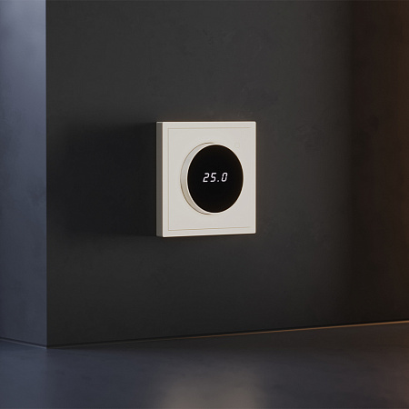 Терморегулятор электронный с индикацией и датчиком, для теплого пола Voltum S70 (хлопок) VLS070113