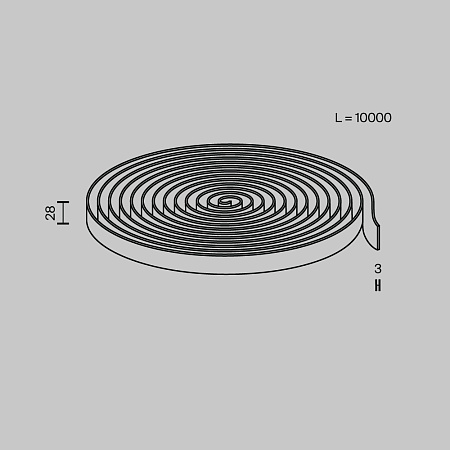 Токопроводящая текстильная лента Maytoni Parity TRX130-1.10DB
