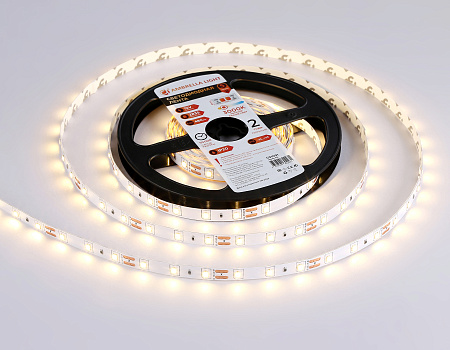 Светодиодная лента GS1001 2835 60Led 4.8W 12V IP20 3000K GS GS1001