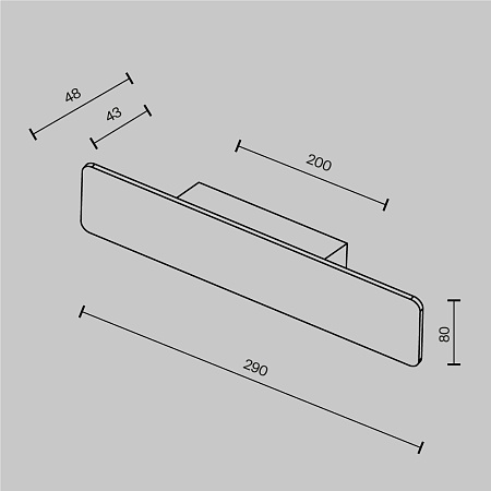 Светильник настенный Maytoni Stela C80WL-10W3K-B