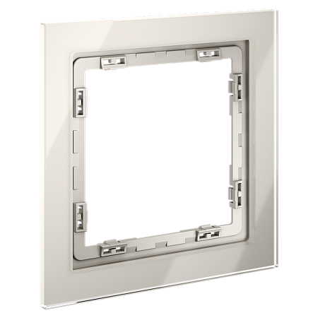 Рамка стеклянная VOLTUM S70 на 1 пост, (кашемир, стекло) VLS110103