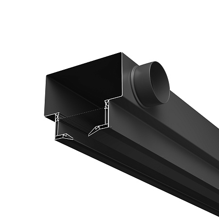 Диффузор с гексагональной сеткой, линейный, для натяжного потолка, черный, КСД тип 2 Maytoni Aero ARC-LD-SC-000012 Диффузор с гексагональной сеткой, линейный, для натяжного потолка, черный, КСД тип 2 Maytoni Aero ARC-LD-SC-000012