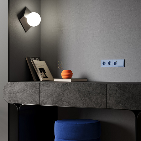 Клавиша для выключателя/переключателя одноклавишного с подсветкой Voltum S70 (деним) VLS000215 Клавиша для выключателя/переключателя одноклавишного с подсветкой Voltum S70 (деним) VLS000215