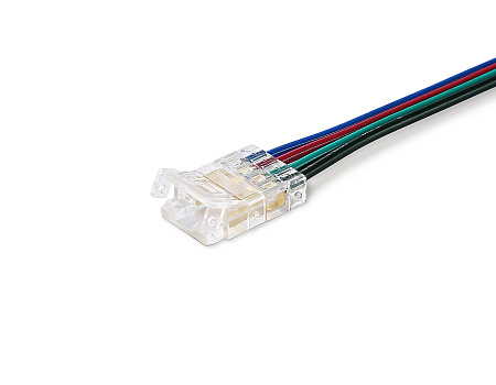 Коннектор гибкий односторонний COB RGB 12/24V для лент 10mm GS7411 (4 конт.) (5шт. в комплекте) Illumination GS7411