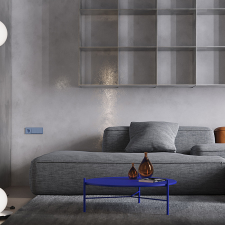 Клавиши для выключателя/переключателя двухклавишного Voltum S70 (деним) VLS000315