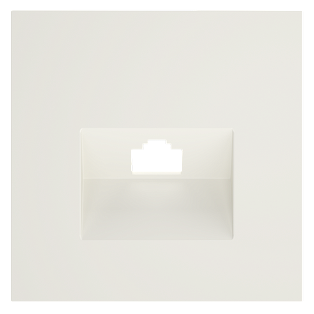 Накладка для розетки компьютерной RJ45 кат.6 Voltum S70 (хлопок) VLS001313