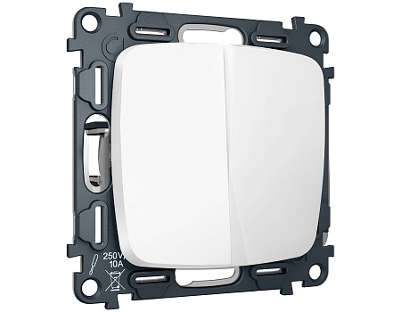 Комплект механизма 2-клавишного перекрестного выключателя 10A Omega MO123030