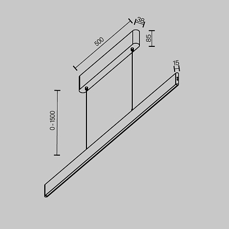 Светильник подвесной светодиодный Maytoni Euphoria P109PL-36W2.7-6K-W