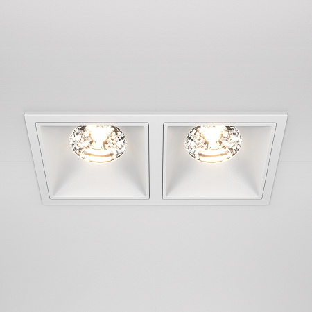 Модульный встраиваемый светодиодный светильник диммируемый Maytoni Alfa LED DL043-02-15W3K-D-SQ-W