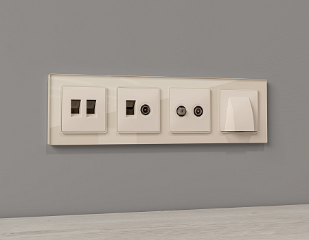 Лицевая панель ALFA для вывода кабеля ALFA AP3358 Лицевая панель ALFA для вывода кабеля ALFA AP3358