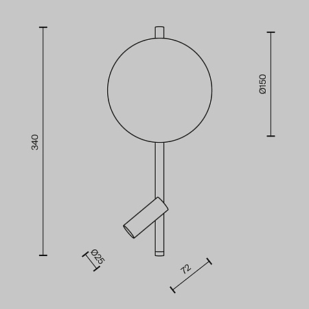 Светильник настенный светодиодный Maytoni Solution MOD450WL-L9W3K