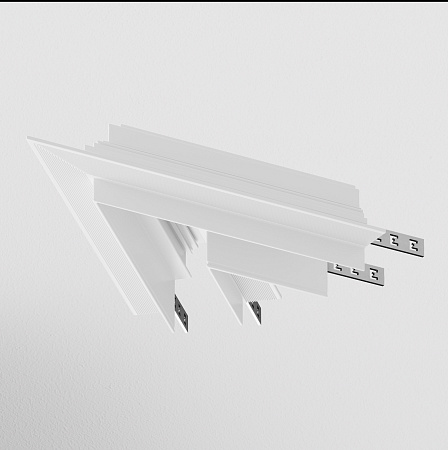 Угол для соединения 45° встраиваемого однофазного шинопровода Maytoni Gravity TRA010CLS-42W Угол для соединения 45° встраиваемого однофазного шинопровода Maytoni Gravity TRA010CLS-42W