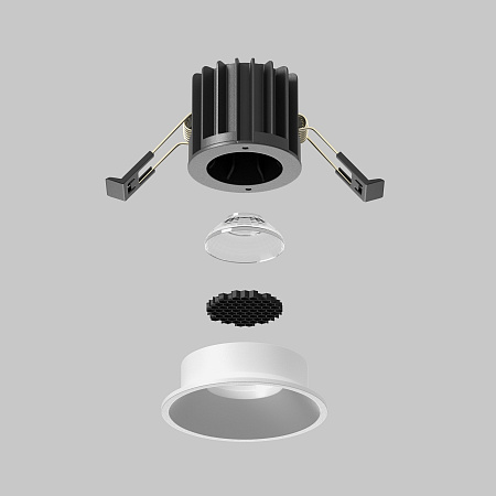 Светильник встраиваемый светодиодный Maytoni Round DL058-7W2.7K-W Светильник встраиваемый светодиодный Maytoni Round DL058-7W2.7K-W