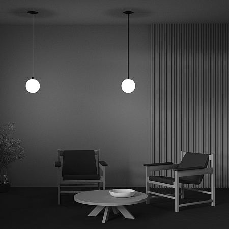 Светильник подвесной светодиодный Maytoni Luna P039PL-5W3K-20INS-B