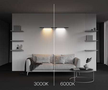 Трековый штанговый светодиодный светильник Maytoni Axity Basis C100CL-L500-12W3-6K-B