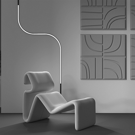 Трековый магнитный светодиодный светильник Maytoni Basity Flex TR180-1-24WTW-B