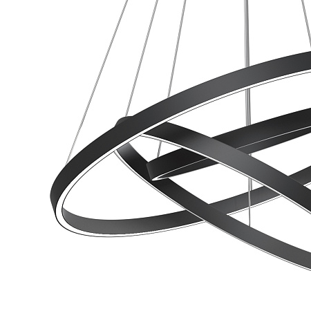 Люстра подвесная светодиодная Maytoni Rim MOD058PL-L100BK Люстра подвесная светодиодная Maytoni Rim MOD058PL-L100BK